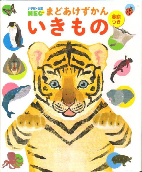 画像1: 小学館の図鑑NEOまどあけずかん いきもの 英語つき 【状態C】 (1)