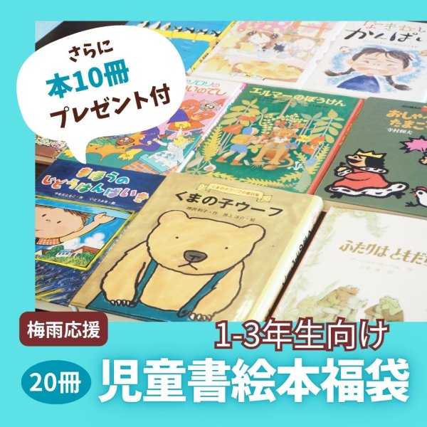 画像1: さらに10冊プレゼント付！児童書・絵本福袋【1-3年生向け】20冊（国内送料無料）2025年梅雨 (1)