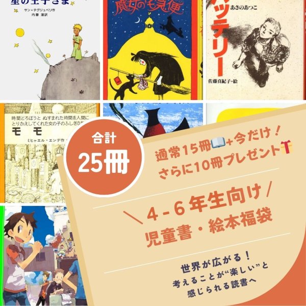 画像1: <テスト＞児童書・絵本福袋【4-6年生向け】通常15冊＋10冊プレゼント！（国内送料無料）2025年夏休み (1)