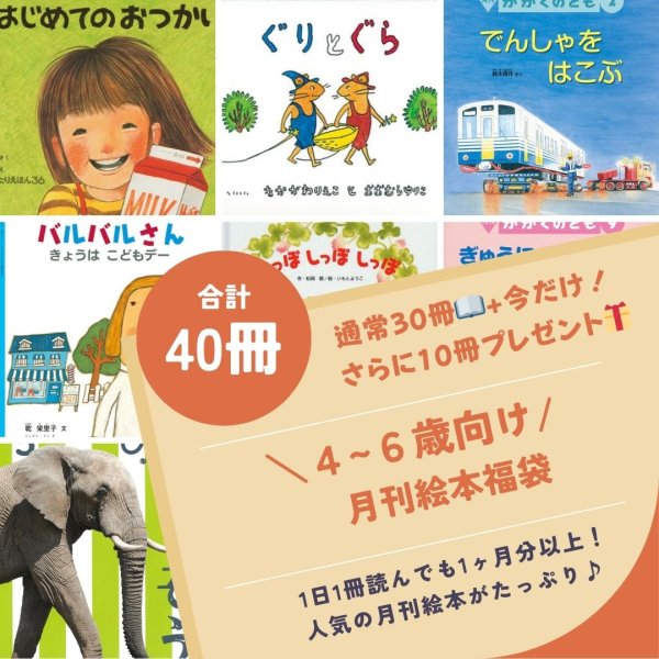 画像2: （テスト）2大特典付き！月刊絵本福袋【4-6才向け】通常30冊+10冊プレゼント！（国内送料無料）2026年新春 (2)